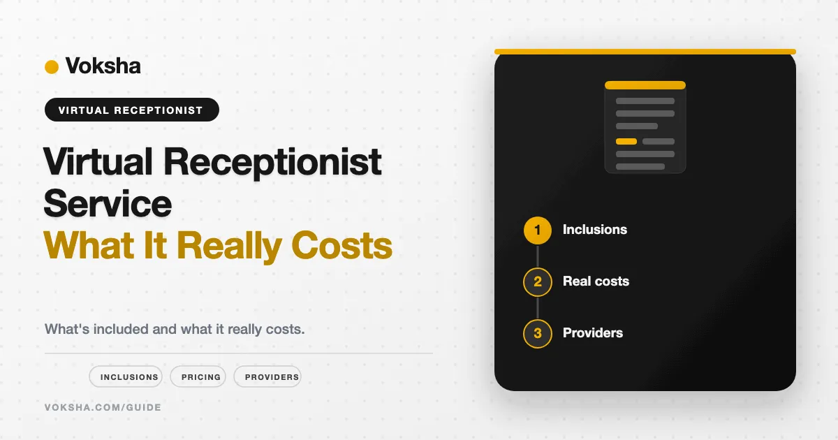 Virtual Receptionist Service: What's Included and What It Really Costs