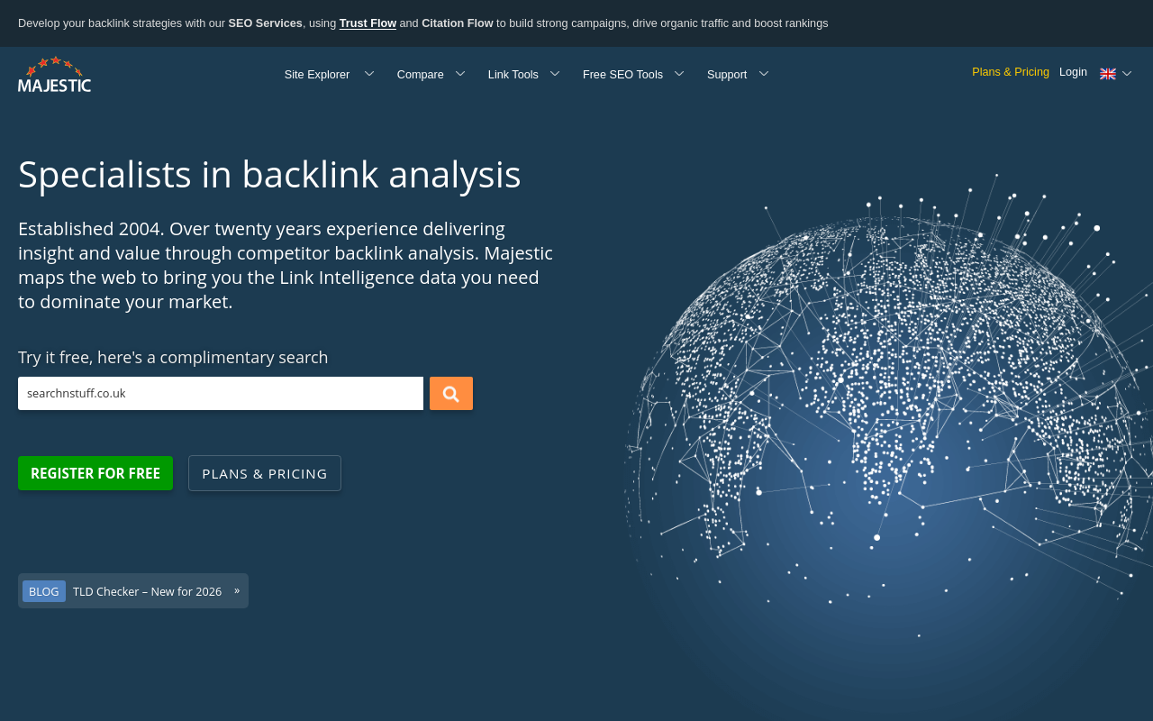 Screenshot of Majestic