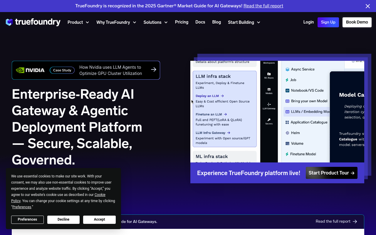 Screenshot of TrueFoundry